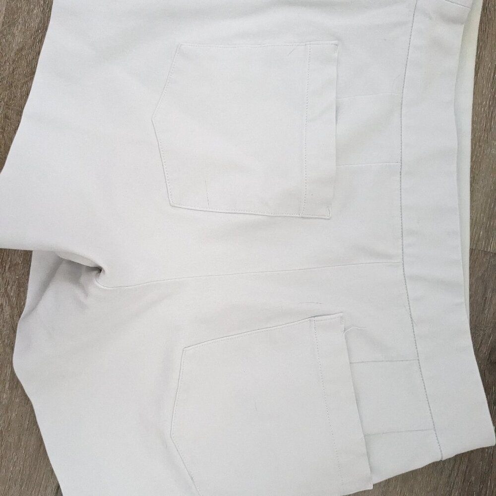 Spanx pull on opaque denim shorts